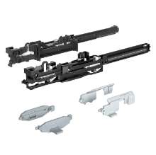 Afbeeldingen van Hettich Behuizing met automatische terugloop met demping Silent System 40 voor hangmapraam en brede schuiflade