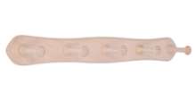 Afbeeldingen van Siro Haaklijst hout - boorafstand 312mm/L 460mm/H 77mm/B 58mm beuken 