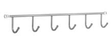 Afbeeldingen van Siro Haaklijst metaal - boorafstand 410mm/L 420mm/H 32mm/B 51mm chroom glanzend 