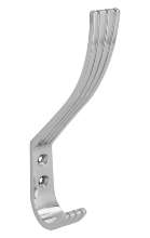 Afbeeldingen van Siro Kapstokhaak metaal - boorafstand 16mm/L 154mm/H 77mm/B 20mm - chroom glanzend 