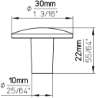 Afbeeldingen van Siro Meubelknop metaal - L 30mm/H 22mm/B 30mm mat zwart 