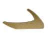 Afbeeldingen van Siro Kapstokhaak metaal - boorafstand 32mm/L 81mm/H 40mm/B 15mm vintage goud 