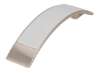 Afbeeldingen van Siro Meubelgreep metaal - boorafstand 96mm/L 137mm/H 26mm/B 30mm RVS effect/wit 