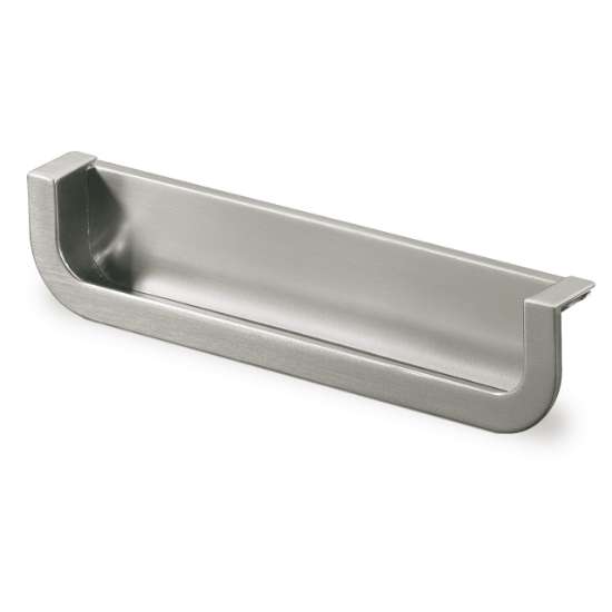 Afbeeldingen van Hettich greep om in te laten Athena, boorafstand 160, L 170 mm, B 19 mm, H 36 mm, roestvrij staal finish geborsteld