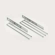 Afbeeldingen van Hettich Uittrekbare en zwenkbare handdoekhouder, 2, 102 mm x 495 mm, verchroomd