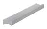 Afbeeldingen van Siro Meubelgreep metaal - boorafstand 128mm/L 148mm/H 20mm/B 9mm mat aluminium 