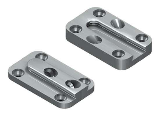 Afbeeldingen van GB blinde houtverbinding - 50x30x12mm 50x80mm - aluminium
