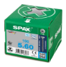 Afbeeldingen van Spax spaanplaatschroef - Ø5x60mm T20 - platkop RVS