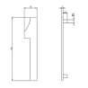 Afbeeldingen van INTERSTEEL Huisnummer 1 150mm rvs geborsteld 4020