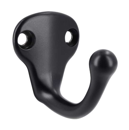 Afbeeldingen van Siro Kapstokhaak metaal - boorafstand 20mm/L 37mm/H 40mm/B 30mm mat zwart 