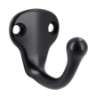 Afbeeldingen van Siro Kapstokhaak metaal - boorafstand 20mm/L 37mm/H 40mm/B 30mm mat zwart 