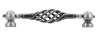 Afbeeldingen van Siro Hangende handgreep metaal - boorafstand 96mm/L 115mm/H 23mm/B 40mm - antiek tin 