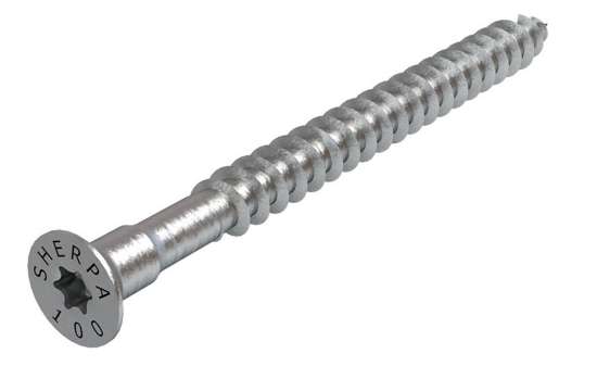 Afbeeldingen van GB schroef sherpa - 8x100 10mm - zink nikkel