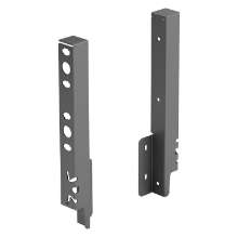 Afbeeldingen van Hettich Set achterwandverbinders ArciTech 218 mm, antraciet, links en rechts