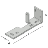 Afbeeldingen van GB F-anker houtmaat 71 mm 100x300 80x10 Thermisch Verzinkt 