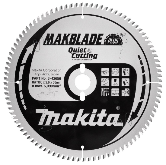 Afbeeldingen van Makita Zaagb Mdf 300X30X2.6 96T 5G B-42656
