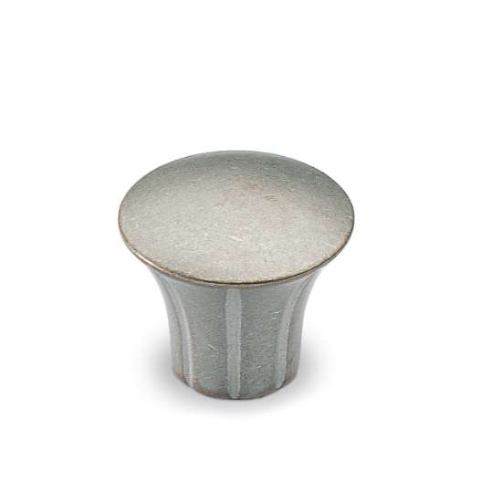 Afbeeldingen van Hettich Knop Eburaco, H 29 mm, ø 33 mm, zilver optiek antiek