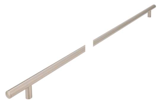 Afbeeldingen van Siro Meubelgreep metaal - boorafstand 736mm/L 816mm/H 32mm/B 12mm RVS effect 