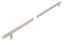 Afbeeldingen van Siro Meubelgreep metaal - boorafstand 736mm/L 816mm/H 32mm/B 12mm RVS effect 
