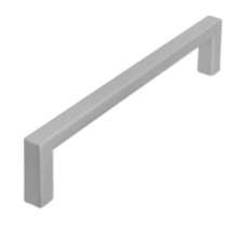 Afbeeldingen van Siro Meubelgreep metaal - boorafstand 128mm/L 136mm/H 28mm/B 8mm aluminium 