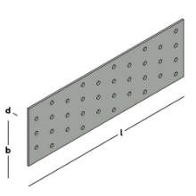 Afbeeldingen van GB koppelplaat - 80x250x2mm - sendzimir verzinkt