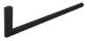 Afbeeldingen van Siro Garderobe element metaal - L 250mm/H 60mm/B 12mm mat zwart 