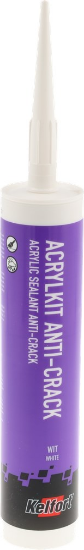Afbeeldingen van Kelfort acrylaatkit W - 310ml - wit anti-crack BASISARTIKEL 