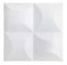 Afbeeldingen van Siro 3D-Wandpanelen kunststof - L 250mm/H 15mm/B 250mm - wit 16 stuks 