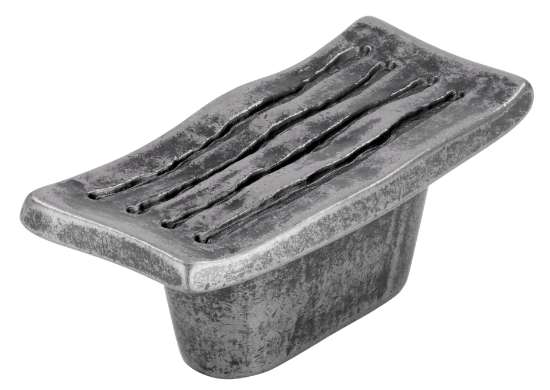 Afbeeldingen van Siro Meubelgreep metaal - boorafstand 16mm/L 55mm/H 22mm/B 27mm antiek zilver 