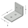Afbeeldingen van GB Hoekanker zwaar type 65 100x150 100x10 Thermisch Verzinkt