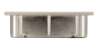 Afbeeldingen van Siro Schelpgreep metaal - L 56mm/H 16mm/B 56mm RVS effect 