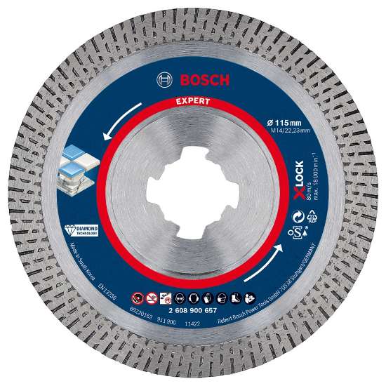 Afbeeldingen van Bosch EXPERT X-LOCK Diamantschijf Hard Ceramic