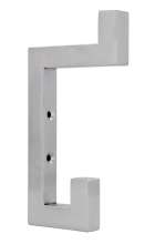 Afbeeldingen van Siro Kapstokhaak metaal - boorafstand 32mm/L 150mm/H 79mm/B 16mm RVS 