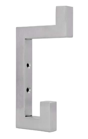 Afbeeldingen van Siro Kapstokhaak metaal - boorafstand 32mm/L 150mm/H 79mm/B 16mm RVS 