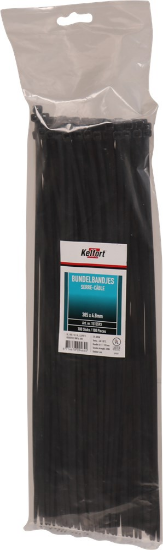 Afbeeldingen van Kelfort bundelbandjes - 4.8x380mm - zwart UV-bestendig 