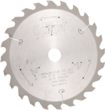 Afbeeldingen van Kelfort cirkelzaagblad - Ø165x1,8/1,2x20mm 24 tands WZF - voor hout