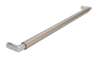 Afbeeldingen van Siro Meubelgreep metaal - boorafstand 320mm/L 332mm/H 37mm/B 16mm RVS effect/chroom 