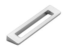 Afbeeldingen van Siro Meubelgreep metaal - boorafstand 96mm/L 118mm/H 24mm/B 10mm chroom glanzend 
