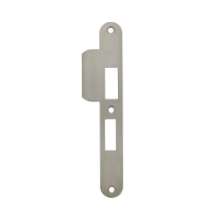 Afbeeldingen van INTERSTEEL Sluitplaat 192x25x1,5mm tbv 55pc SKG sluitkom, afgerond met korte lip, DIN rechts rvs 9508