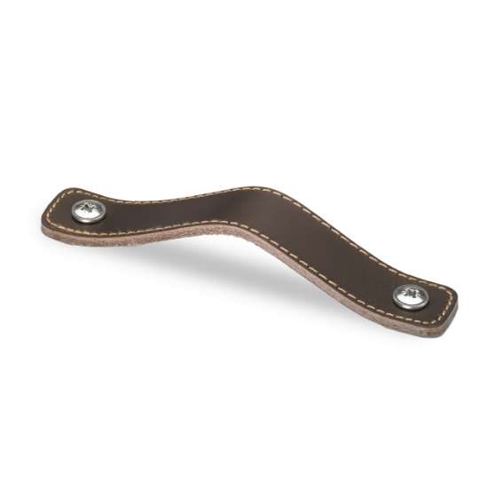 Afbeeldingen van Hettich Greep Nica, boorafstand 64, L 94 mm, B 25 mm, H 3 mm, donkerbruin leer