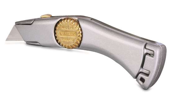 Afbeeldingen van Stanley uitschuifmes Titan - 185mm - ergonomische vorm met opbergruimte in handgreep