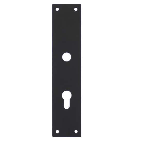Afbeeldingen van INTERSTEEL Schild renovatie rechthoekig 250x55x2mm RVS mat zwart 2688
