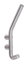 Afbeeldingen van Siro Kapstokhaak metaal - boorafstand 32mm/L 161mm/H 92mm/B 17mm - RVS 