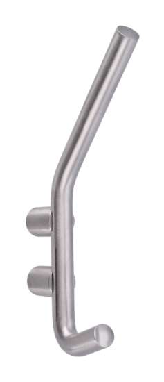 Afbeeldingen van Siro Kapstokhaak metaal - boorafstand 32mm/L 161mm/H 92mm/B 17mm - RVS 