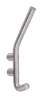 Afbeeldingen van Siro Kapstokhaak metaal - boorafstand 32mm/L 161mm/H 92mm/B 17mm - RVS 