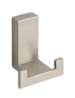 Afbeeldingen van Siro Kapstokhaak metaal - boorafstand 24mm/L 52mm/H 31mm/B 43mm RVS effect 