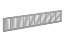 Afbeeldingen van Alum. ventilatiestrip  500x100mm blank gean.