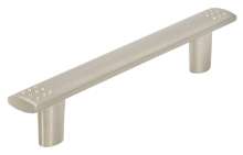 Afbeeldingen van Siro Meubelgreep metaal - boorafstand 96mm/L 129mm/H 24mm/B 14mm - RVS effect 