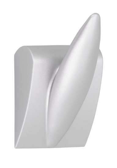 Afbeeldingen van Siro Kapstokhaak kunststof - L 56mm/H 39mm/B 34mm - aluminium 