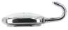Afbeeldingen van Siro Kapstokhaak metaal - boorafstand 24mm/L 77mm/H 29mm/B 34mm chroom glanzend/wit 